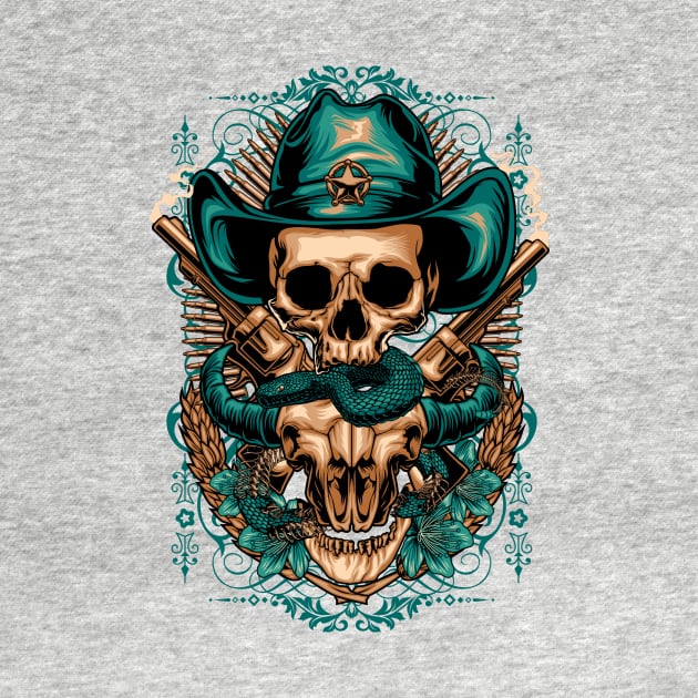 Cowboy Skull by FirmanHatibu123